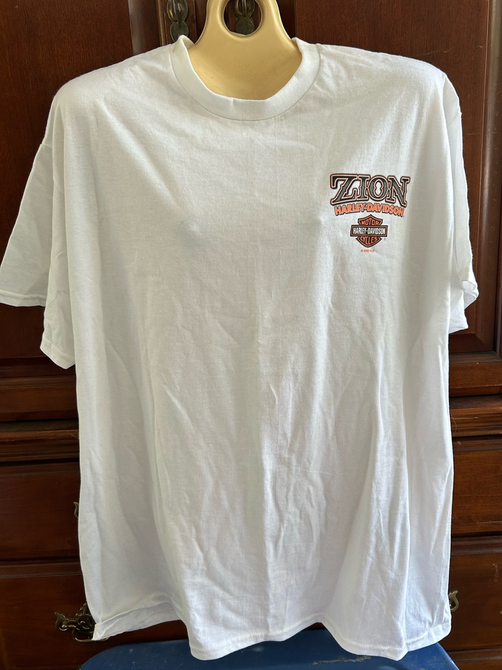 Harley-Davidson White Zion Utah Graphic Short Sleeve Tee